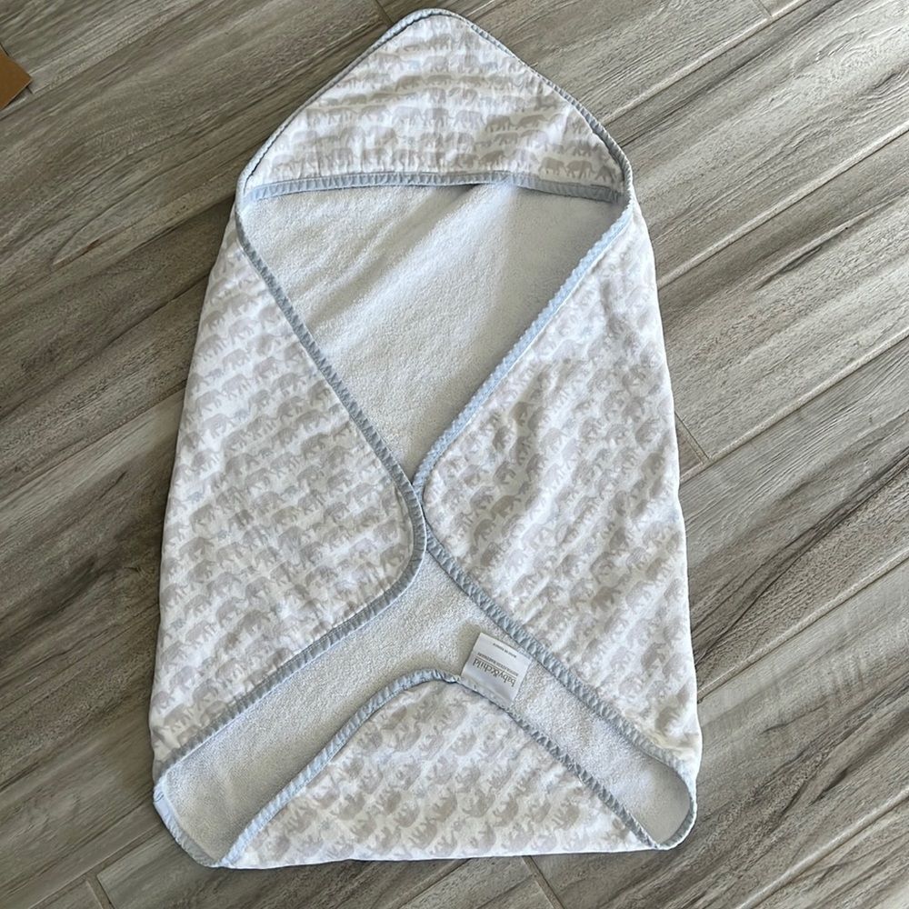 Restoration Hardware Baby & Child elephant bath towel